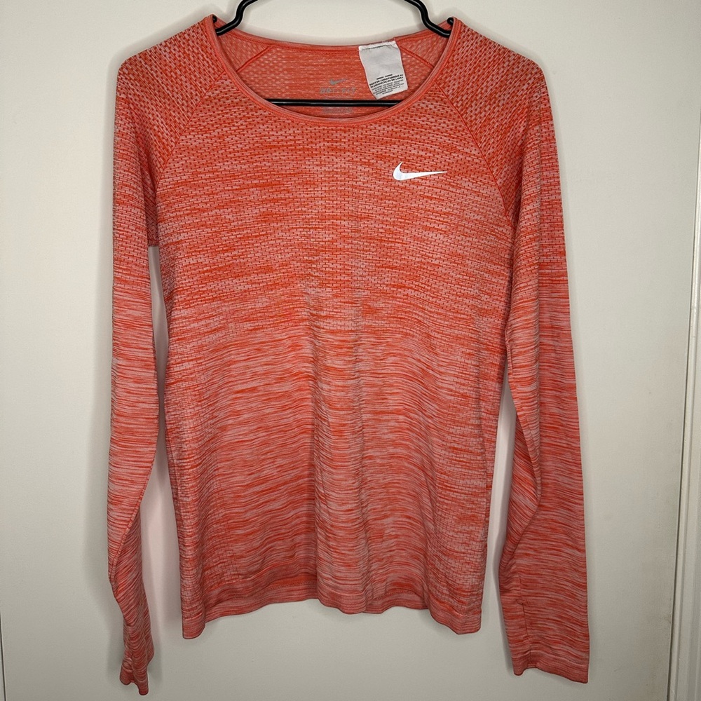 Nike Dri Fit Long-sleeve - Coral - Medium